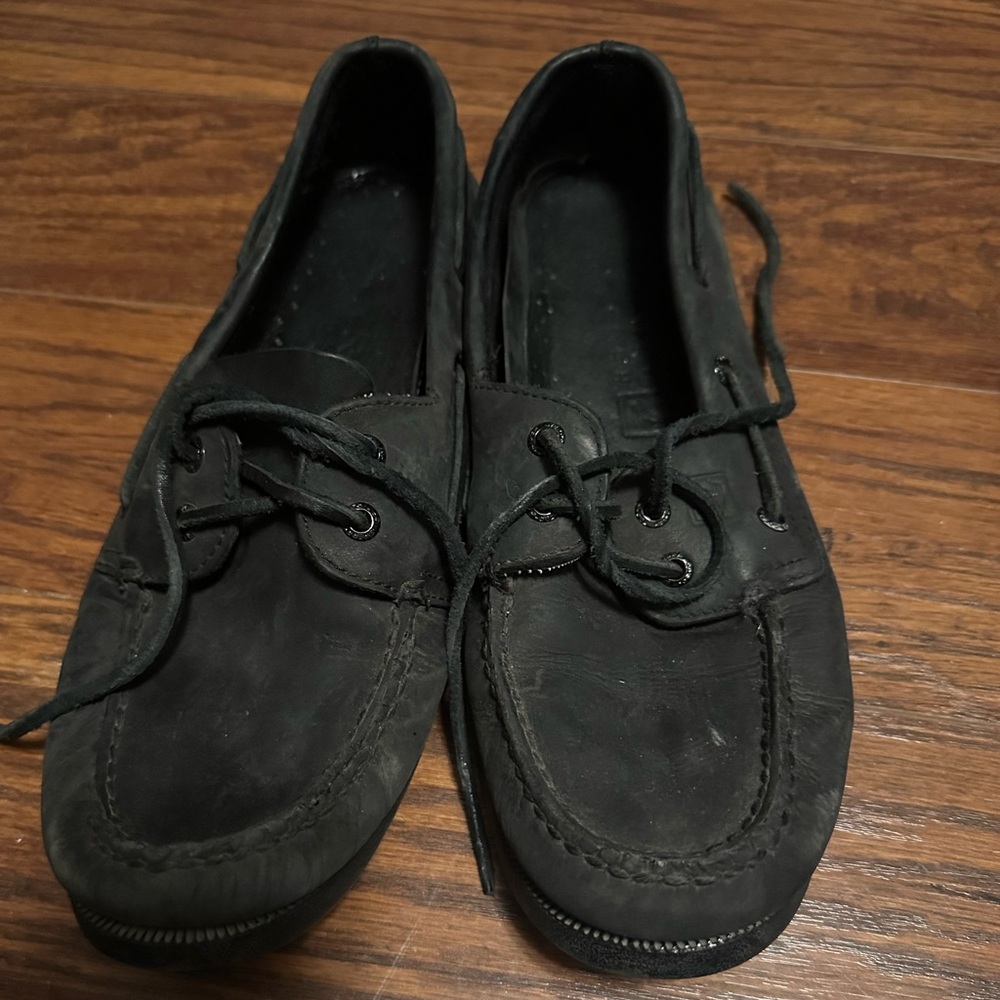 Men's All Black Sperry's